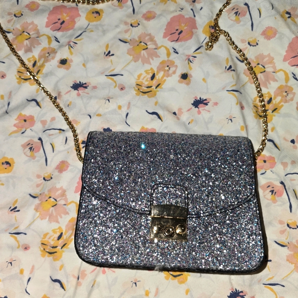 Silver glitter ALDO crossbody